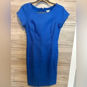 J Crew blue tweed size 2 suit dress